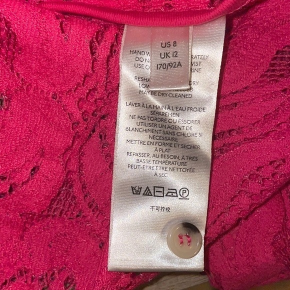 MAEVE by Anthropologie hot pink long sleeve button down top 8 NWT - Picture 4 of 4
